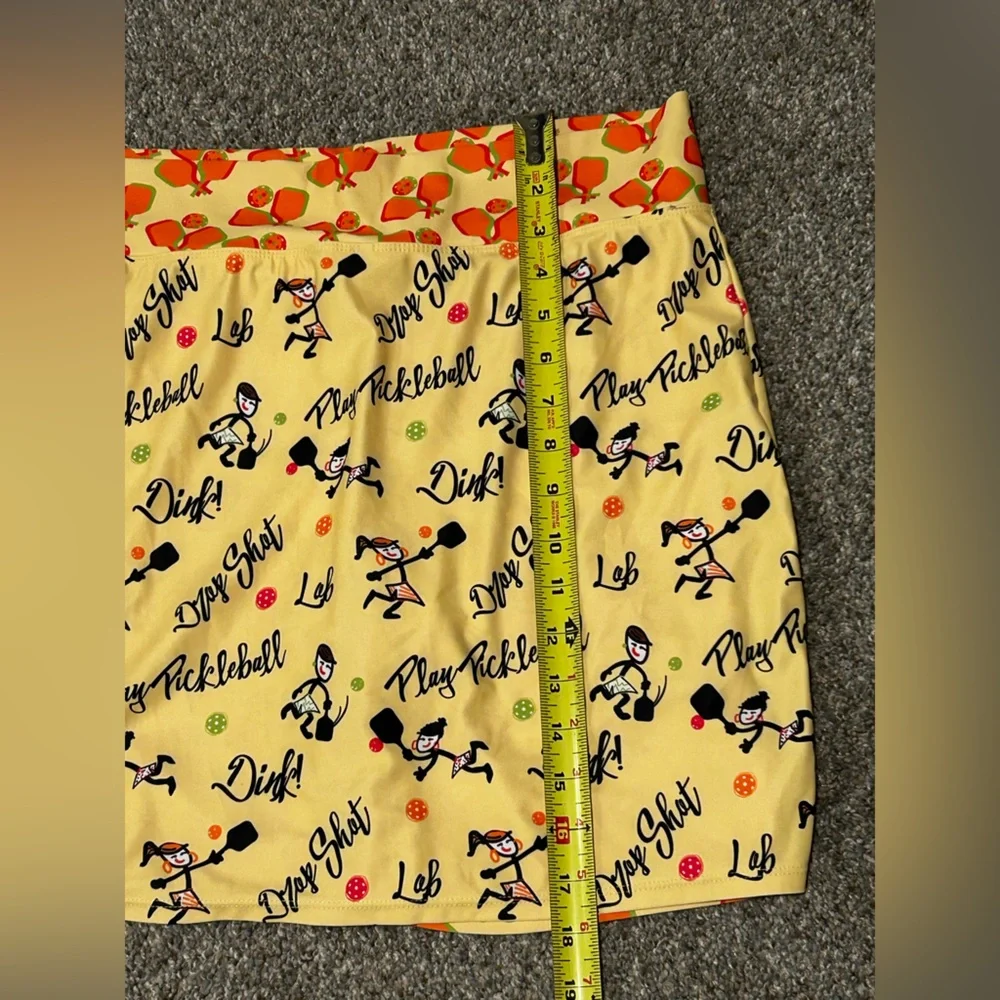 Skort Obsession Pickleball Print Skort Athletic Tennis Skirt Built-In Shorts M - Picture 5 of 5